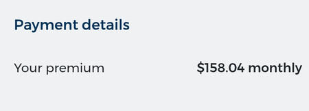 current health insurance premiums (i am looking to change this while still getting psych cover)