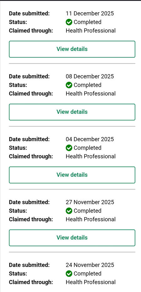 some recent medicare claims so you know im actually get healthcare